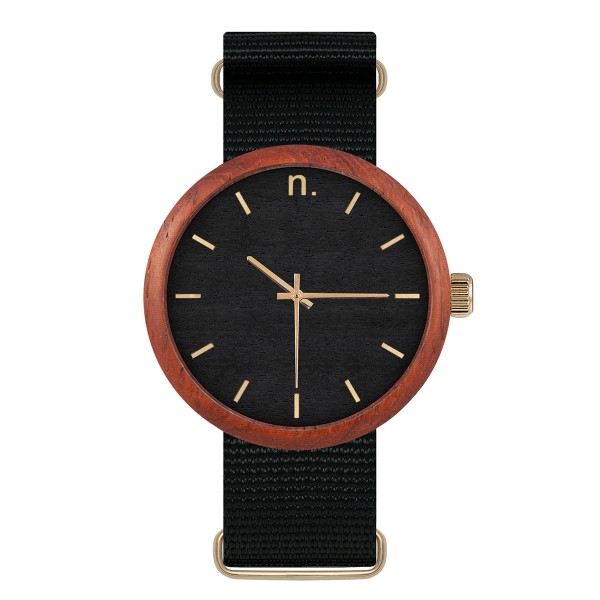 Drewniany zegarek new hoop 43 n046
